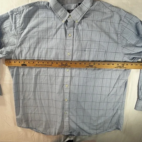 Izod Premium Essentials Size 2XL Men's Embroidered Pocket Logo Button Down Shirt - Picture 8 of 14